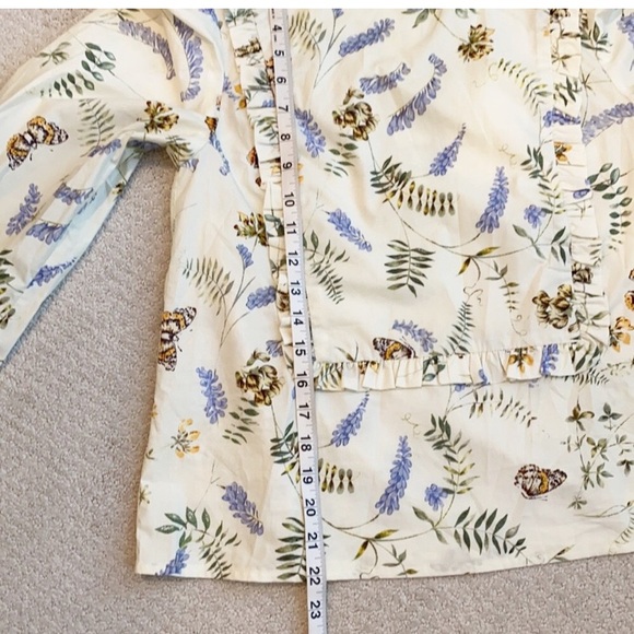 NWT Anthropologie Meadow’s Floral Print High Neck Blouse - Picture 10 of 11